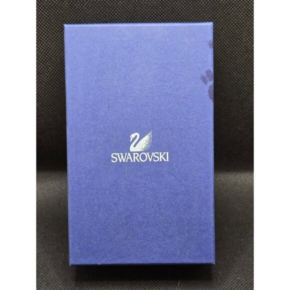 Swarovski Gold & Silver Tone Crystal & Chain Hoop Earrings - Picture 8 of 8